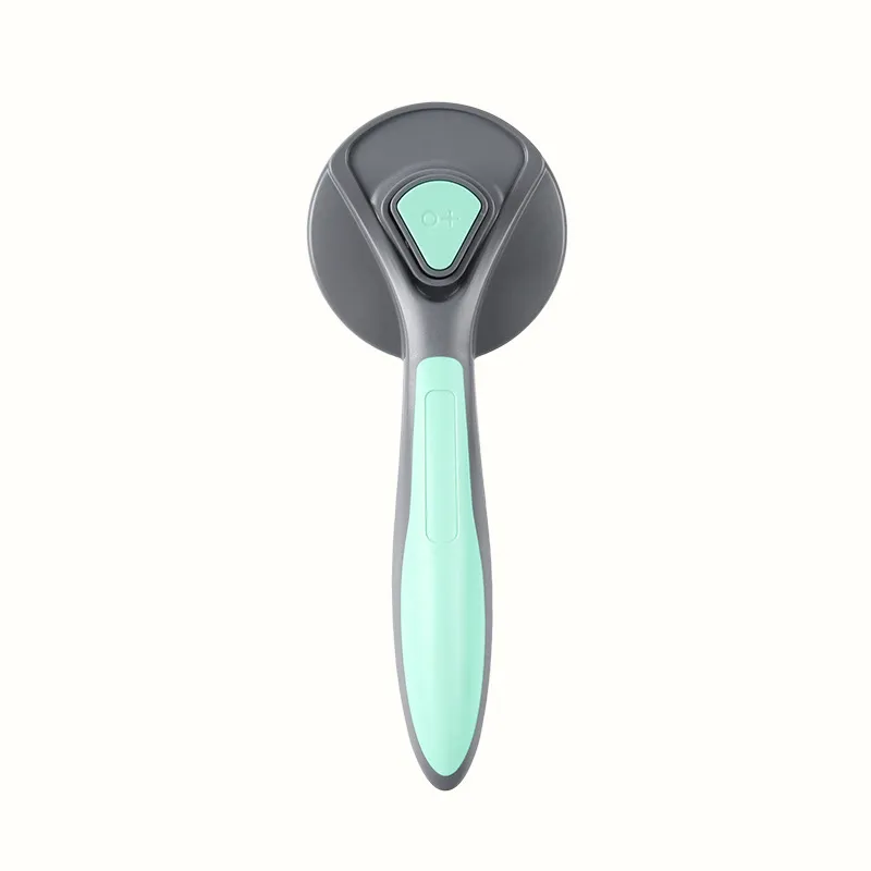 Stainless Steel Pin Comb Dog Hair Removal Comb - Green
