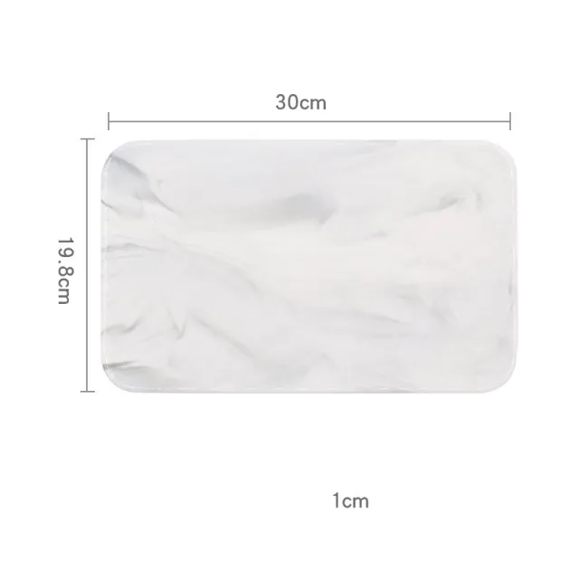 Nordic simple marbled ceramic tray White - Shop at LoveMi