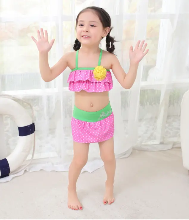 Three children's swimsuits