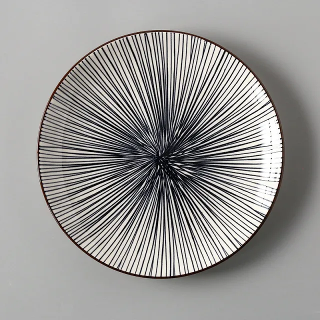 Creative tableware dishes Blue Strips - Shop at LoveMi