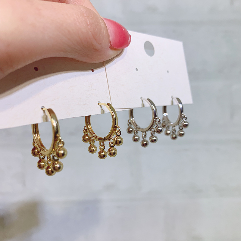 French Circle Hoop Earrings