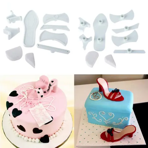 9-piece DIY High Heel Cake Cutter Mold