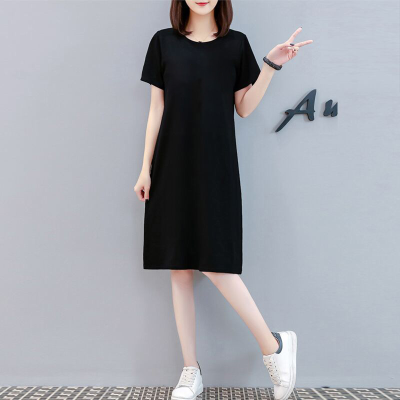 Plus size women's casual T-shirt skirt