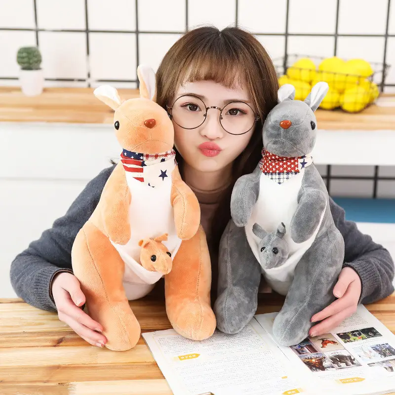 Lovely mother and son kangaroo doll