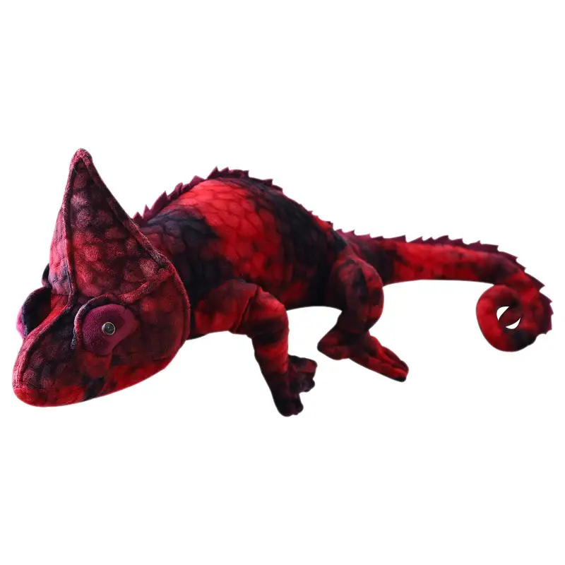 Realistic Chameleon Plush Toy Stuffed Animal Pillow for Kids