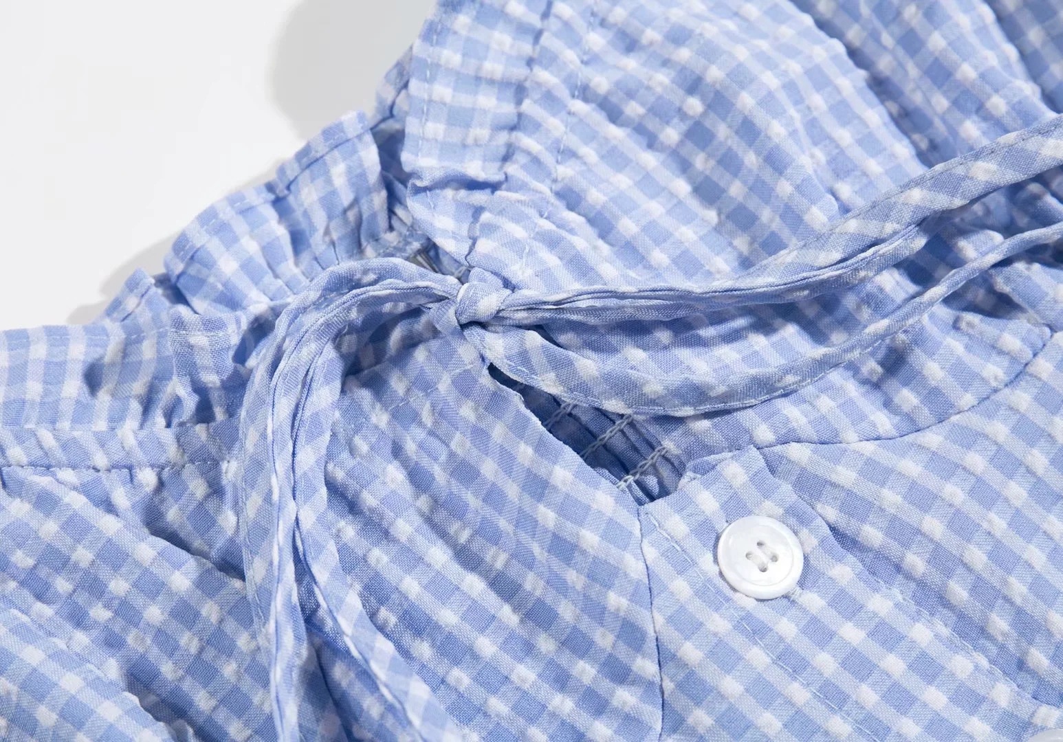 Puff sleeve tied knotted hip skirt