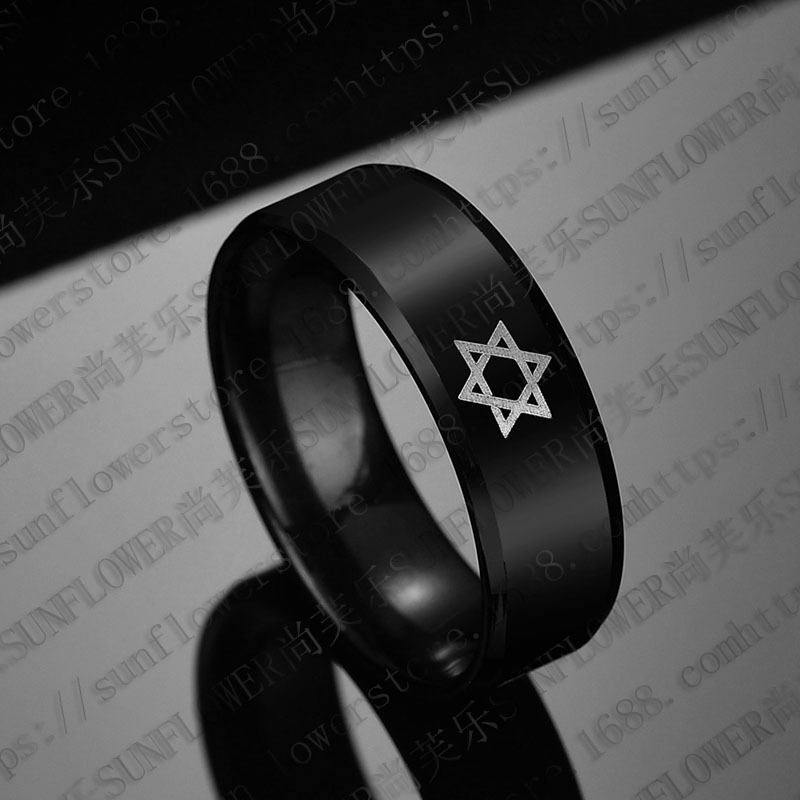 خاتم من الفولاذ المقاوم للصدأ بتصميم ناعم