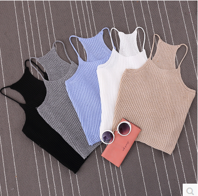 Sling halter neck strap racer vest