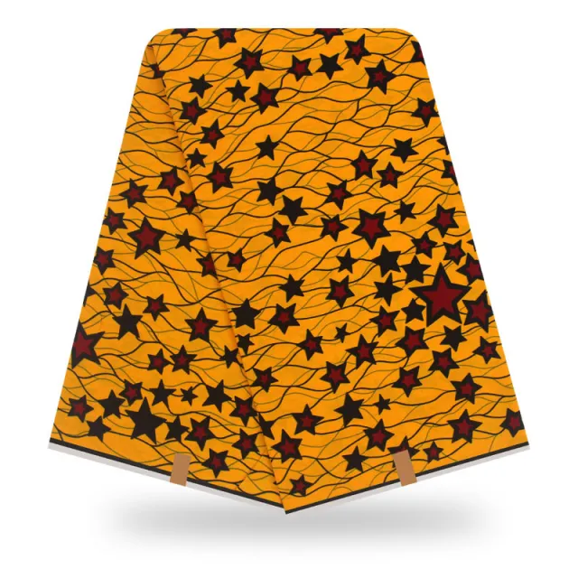 African traditional wax cloth fashion African batik cloth Yellow - Shop at LoveMi