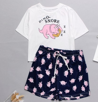Cartoon Printed Short Sleeve