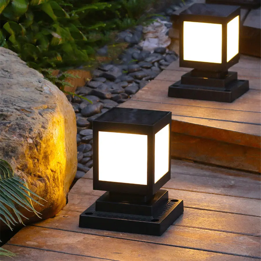 Solar garden lights, landscape lawn wall headlights