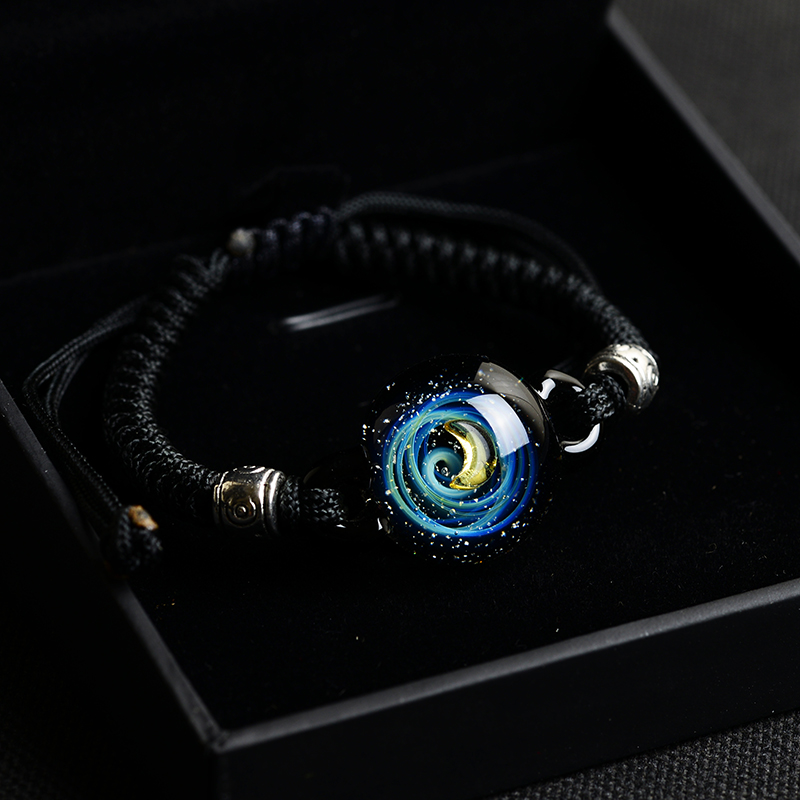 Cosmic element glass bracelet