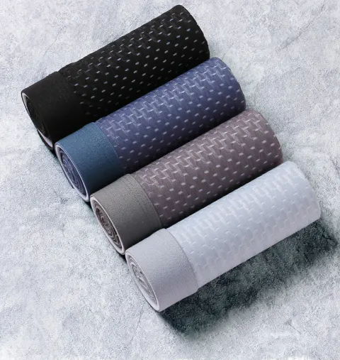 Men's Ice Silk Hollow Boxer Briefs