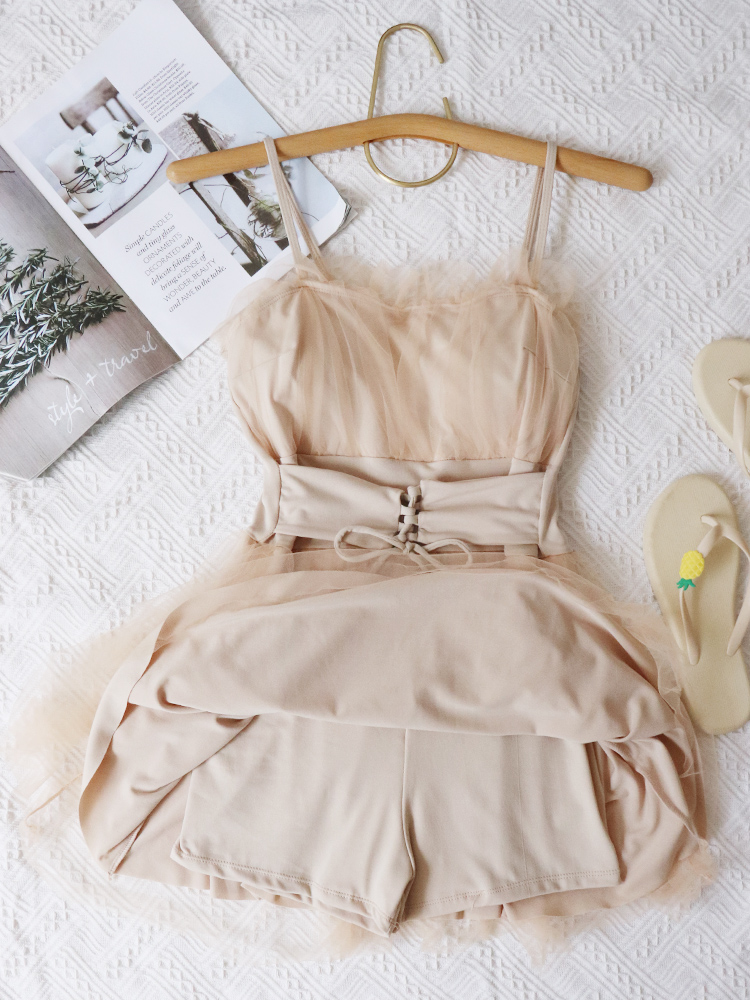 Conservative student one-piece swimsuit - Image 2