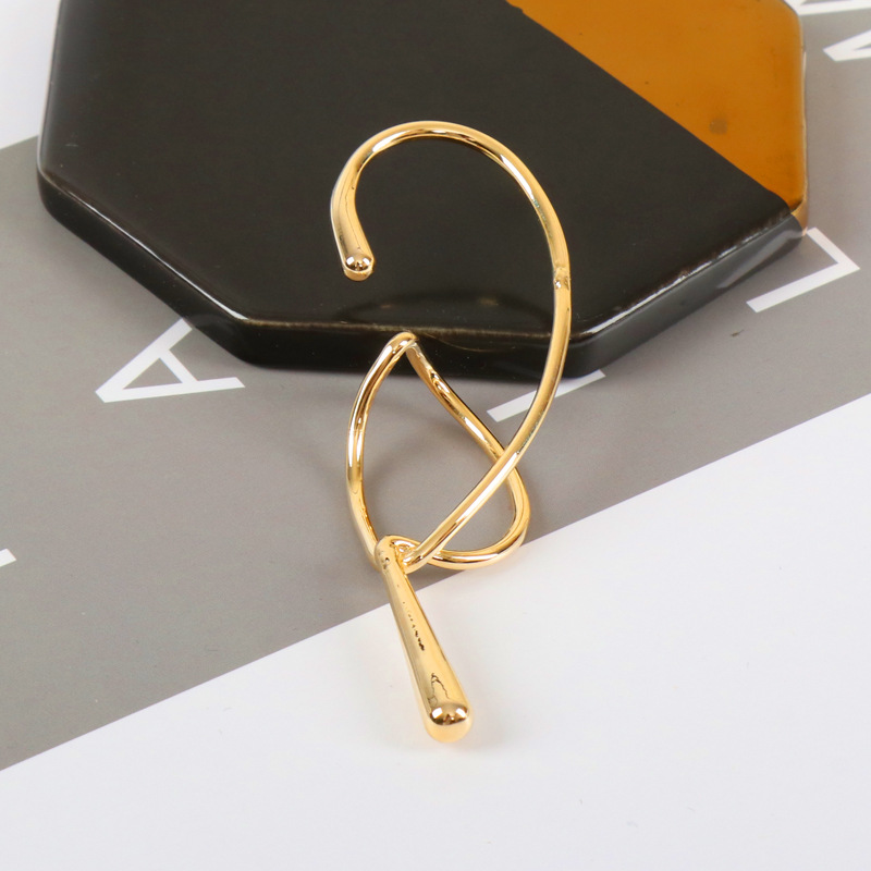 European and American geometric ear bone clip