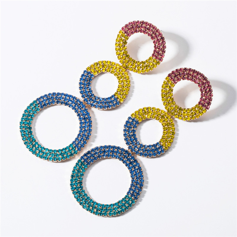 Acrylic diamond earrings