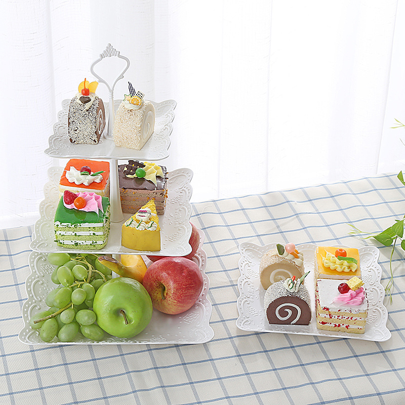Three-tier fruit plate