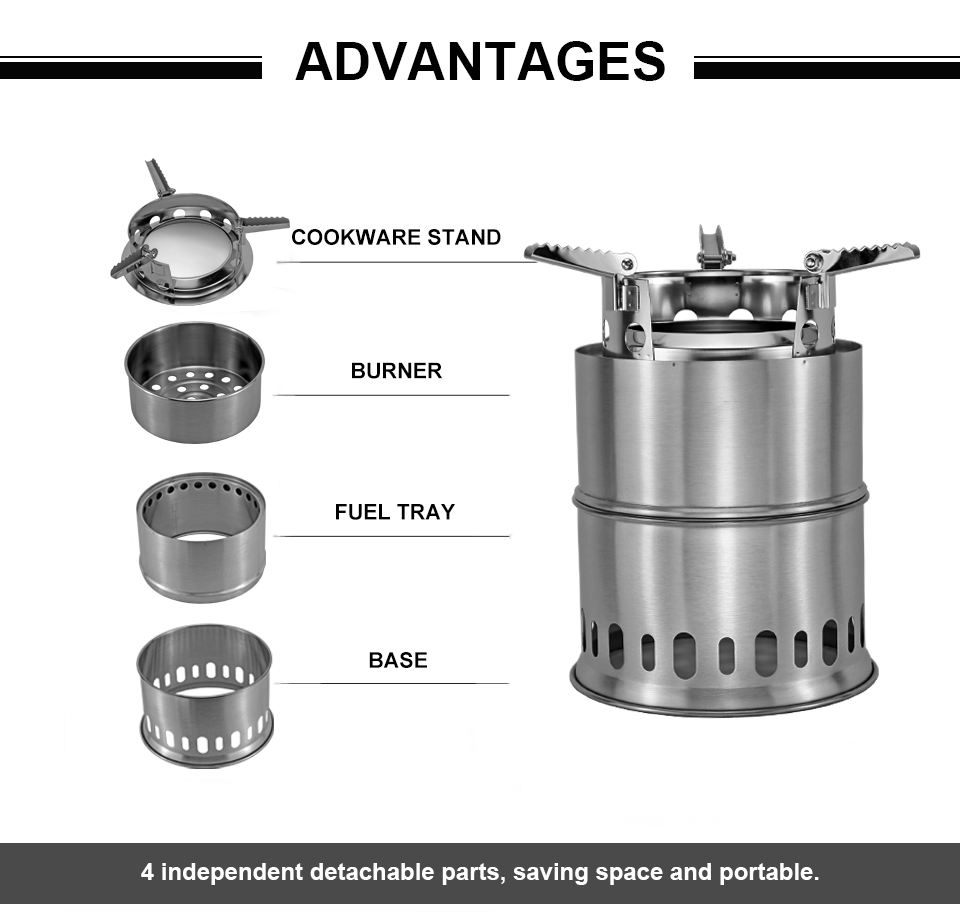 Portable barbecue stove outdoor stove