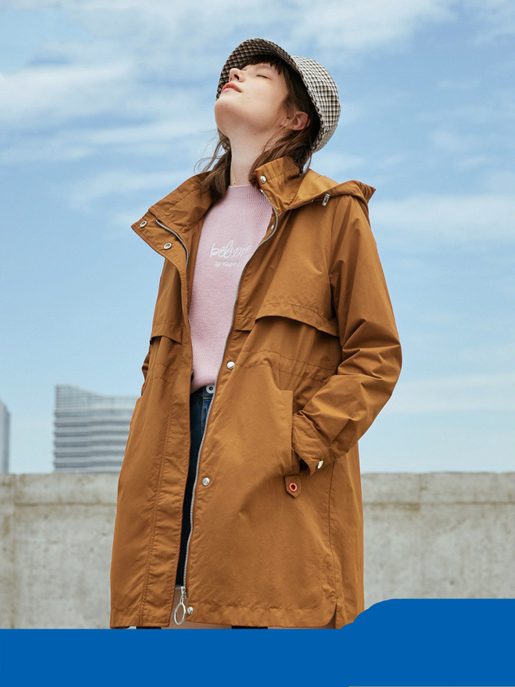 Women's tooling coat loose windbreaker