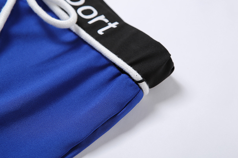 Printed lace tight sports casual suit