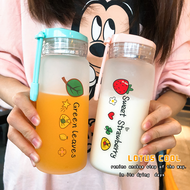 Lovely fruit frosted glass