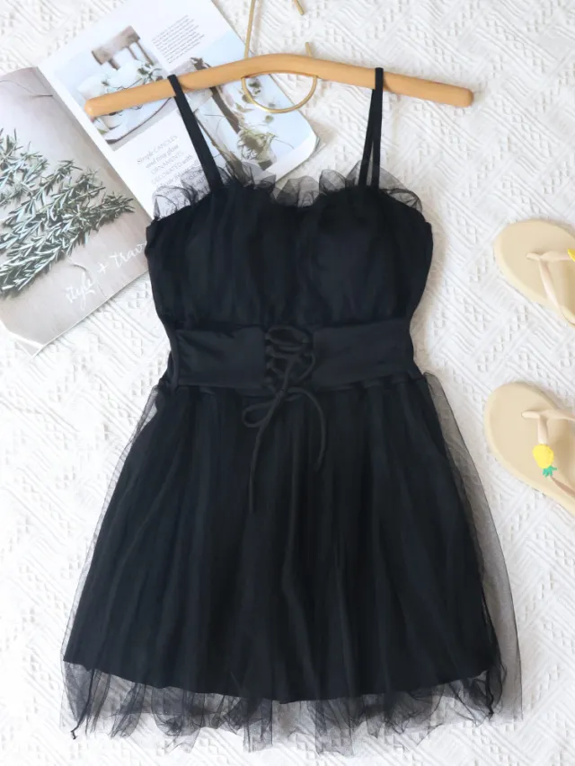 Conservative student one piece swimsuit Black - Shop at LoveMi
