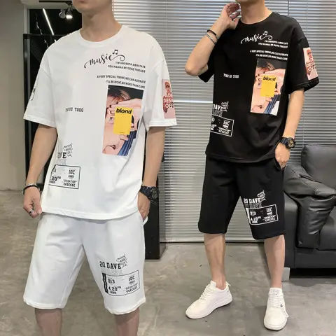 Short Sleeve T-shirt Men's Suit Summer