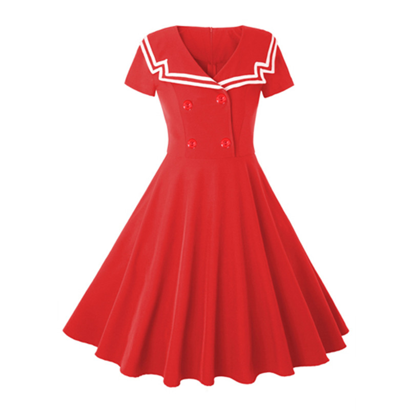 Sailor collar dress
