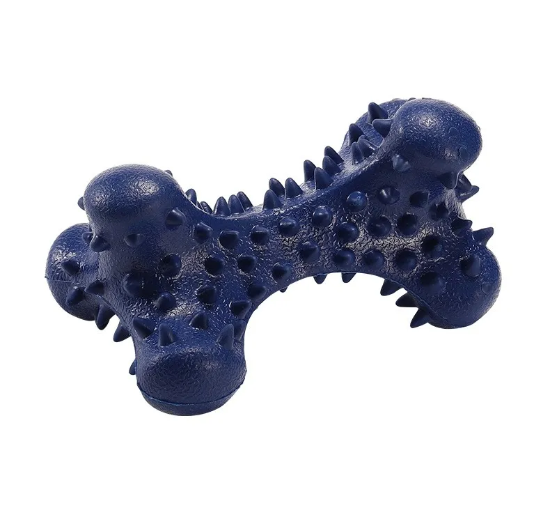 Bite-resistant piercing bone dog bite toy - Dark Blue