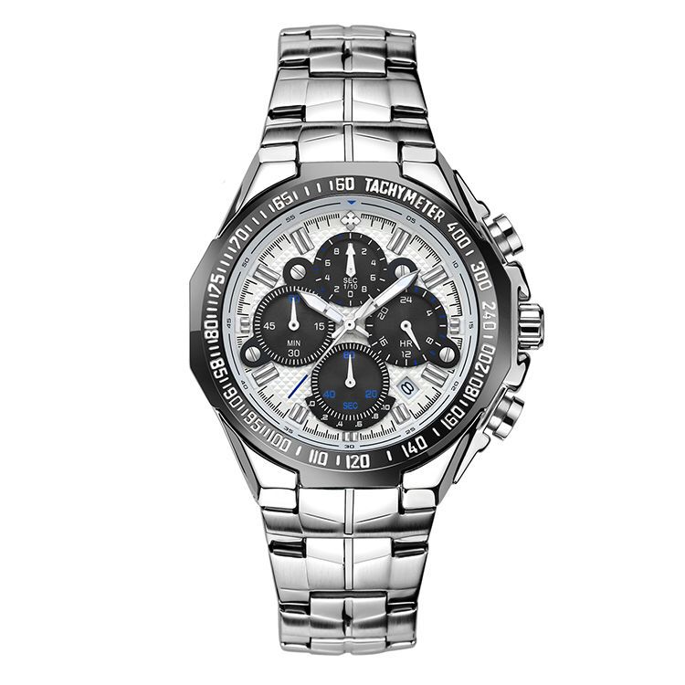 Steel band quartz waterproof watch