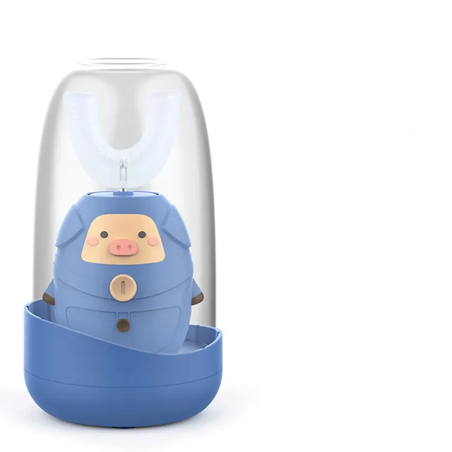 Cartoon children electric toothbrush Blue Pig - Shop at LoveMi