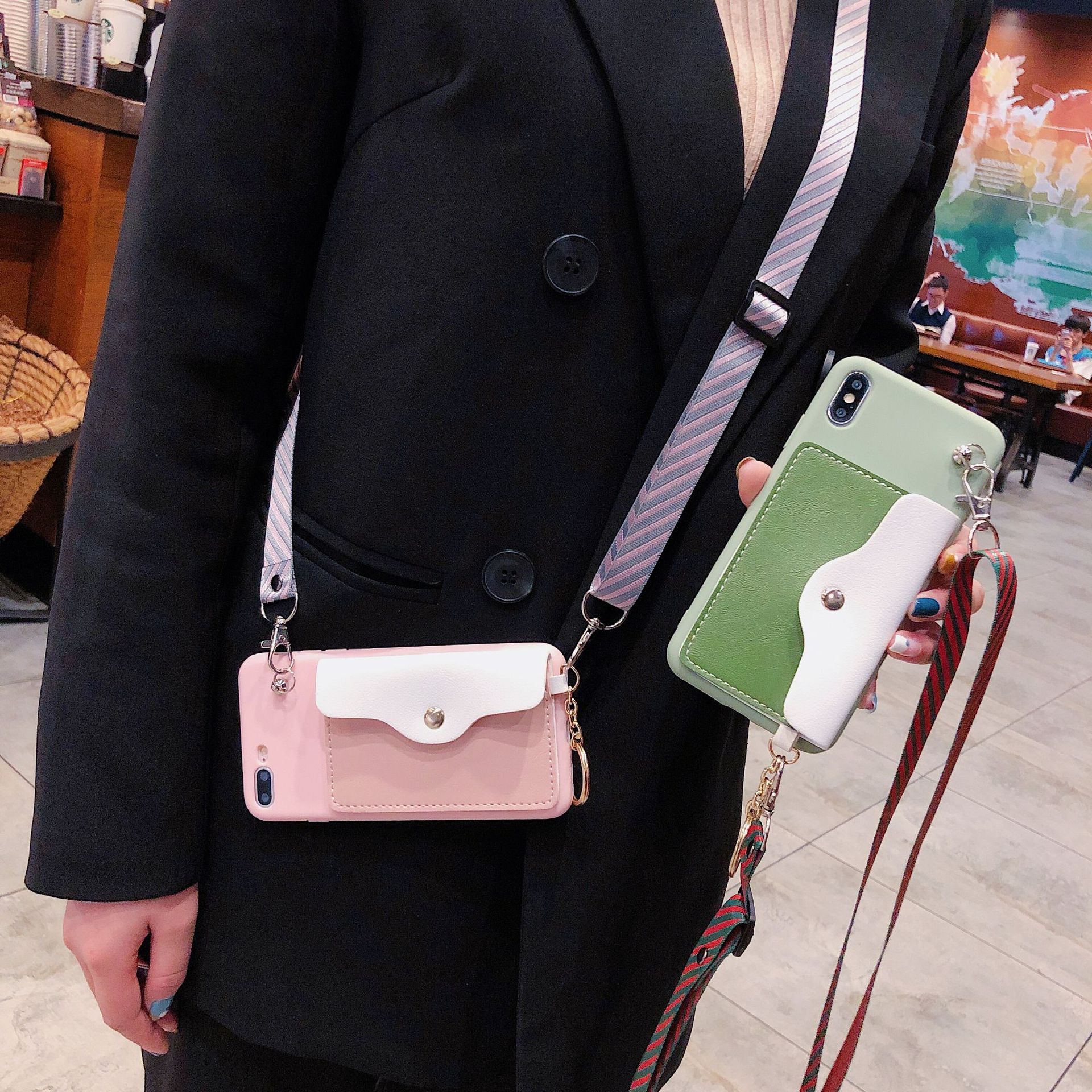 Diagonal lanyard wallet phone case - Image 3