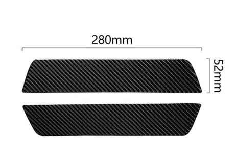 Carbon fiber threshold strip modification