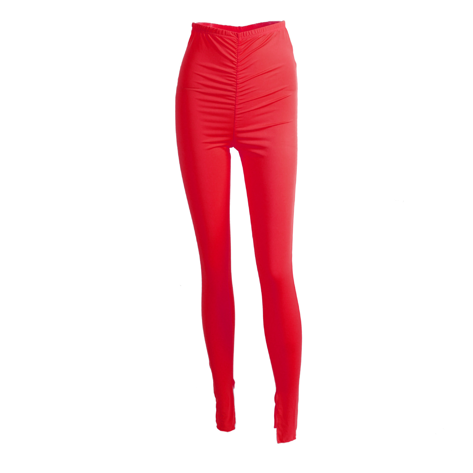 Title 6, Solid color pleated leggings for women. Comfort...