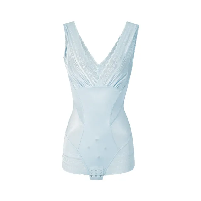 Graphene antibacterial cotton button breasted corset Grey - Shop at LoveMi