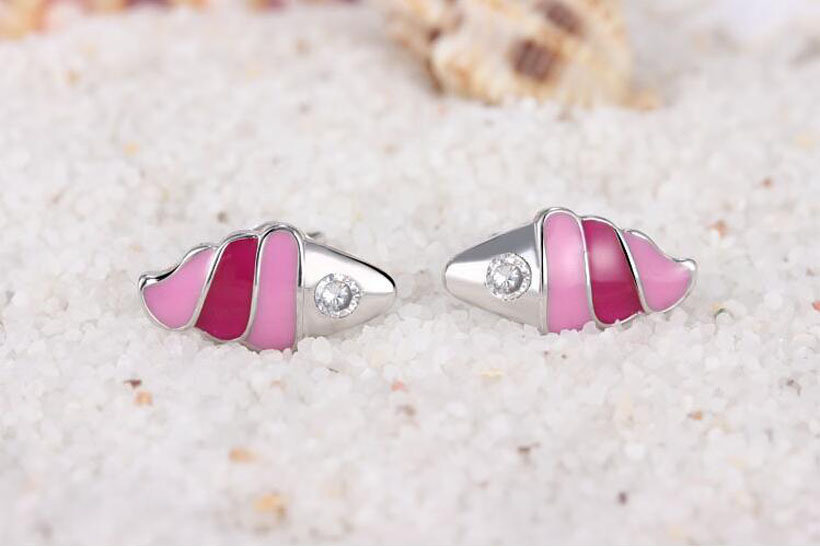 Color Epoxy Ice Cream Stud Earrings