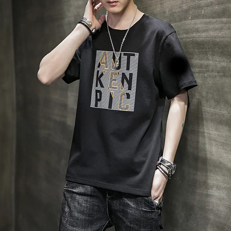 New Hong Kong Fashion Brand Cotton Short Sleeve T-shirt