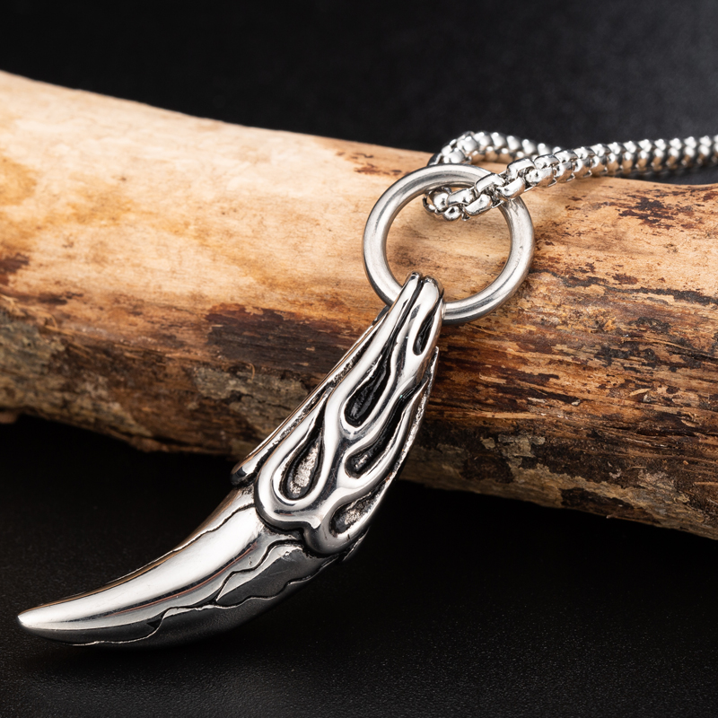 Titanium Steel Men's Spike Necklace