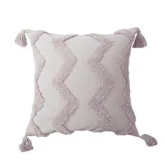 Tufted pillow cushion cover - Square B - View 1