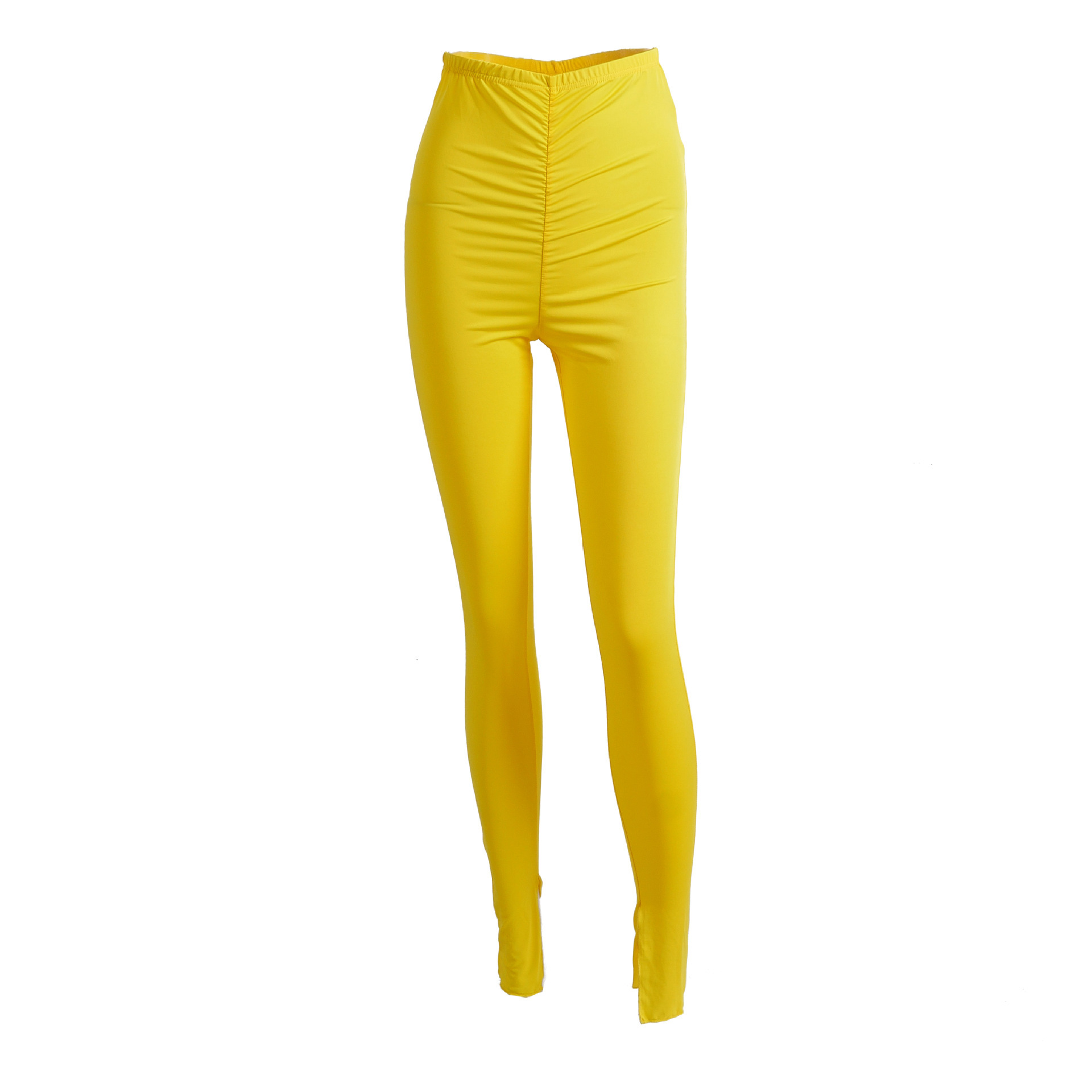 Title 5, Solid color pleated leggings for women. Comfort...