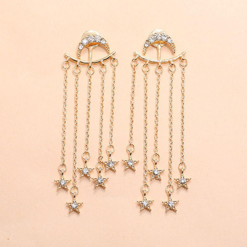 Long tassel earrings fashion