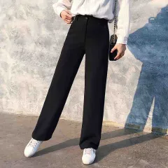 Loose mopping trousers - Black - View 1