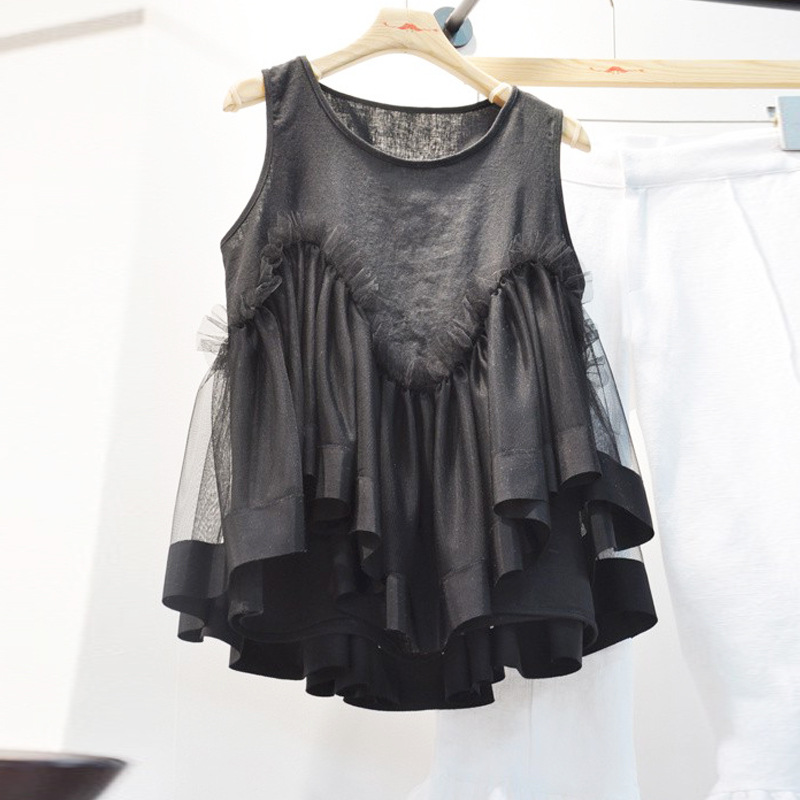 Stitching doll shirt vest