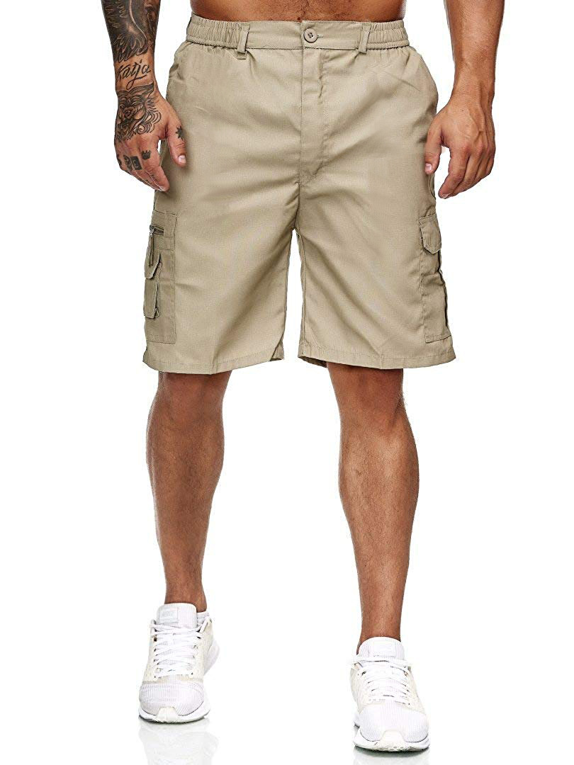 Men's casual five-point pants