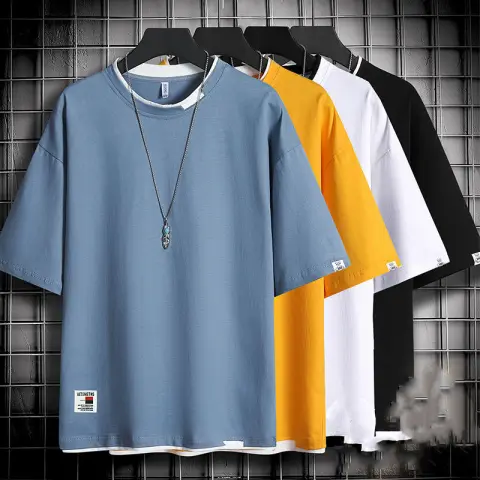 Hong Kong Style Loose T-shirt Men