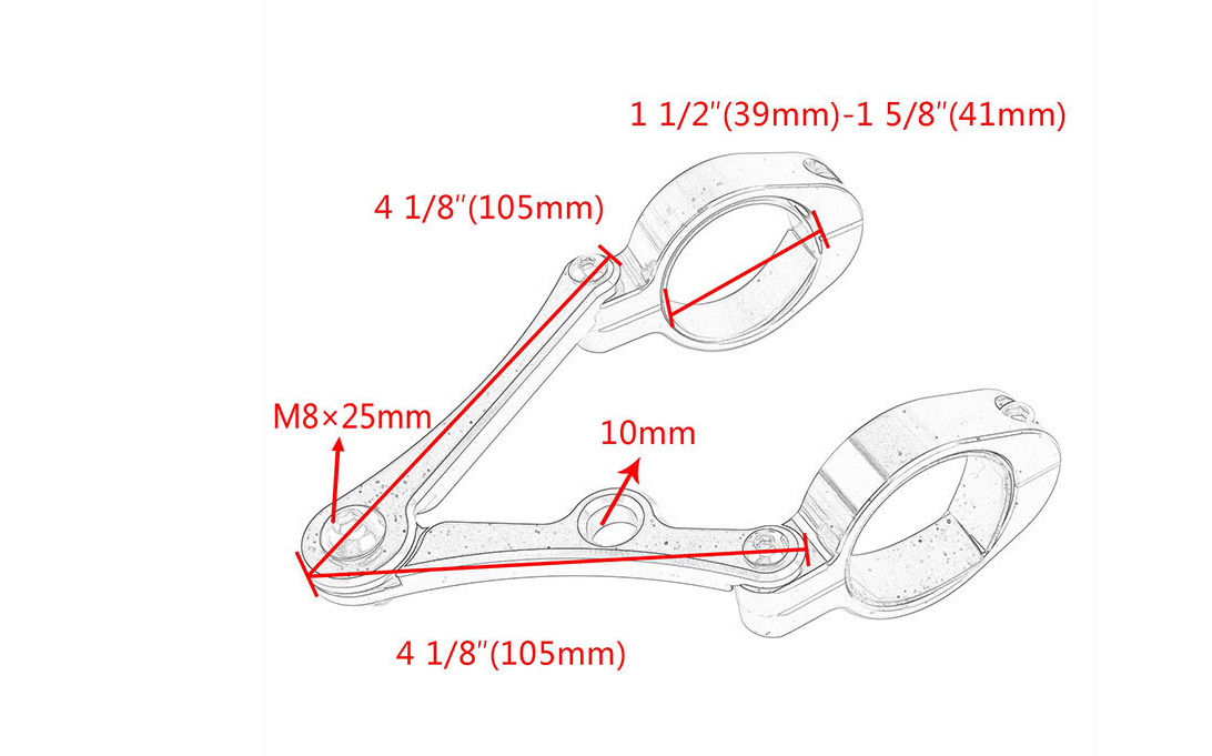 Motorcycle modified headlight bracket — foto 5