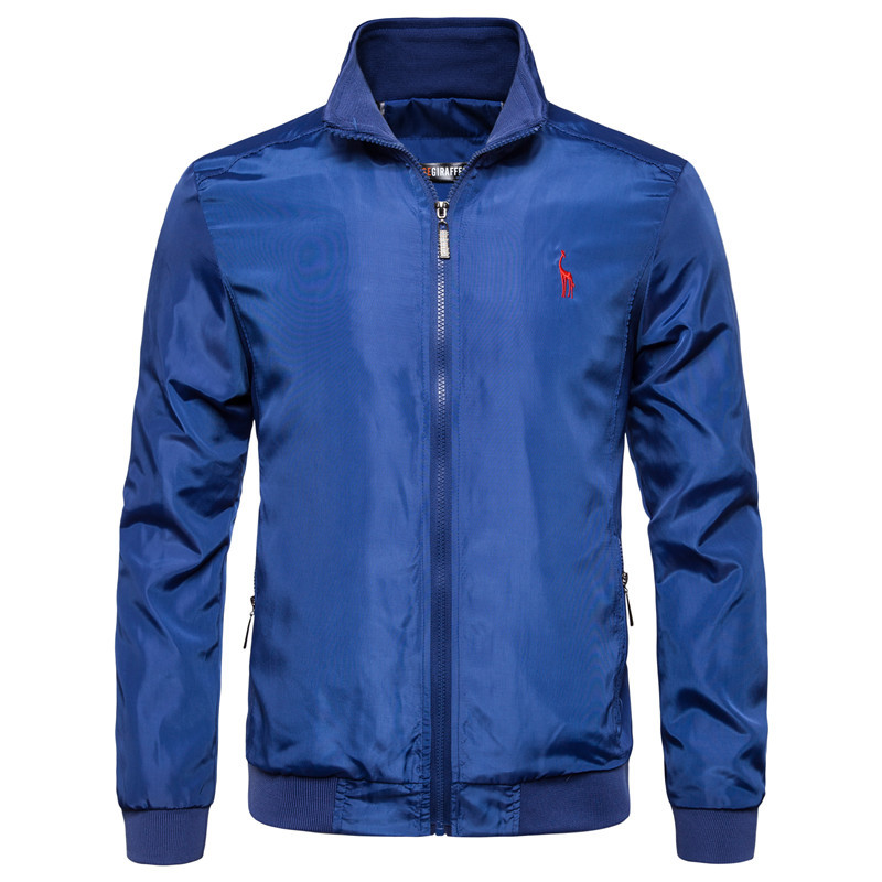 Men's solid color windproof jacket