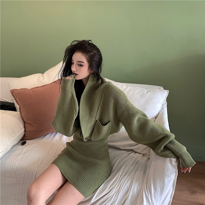 Sweater jacket + skirt