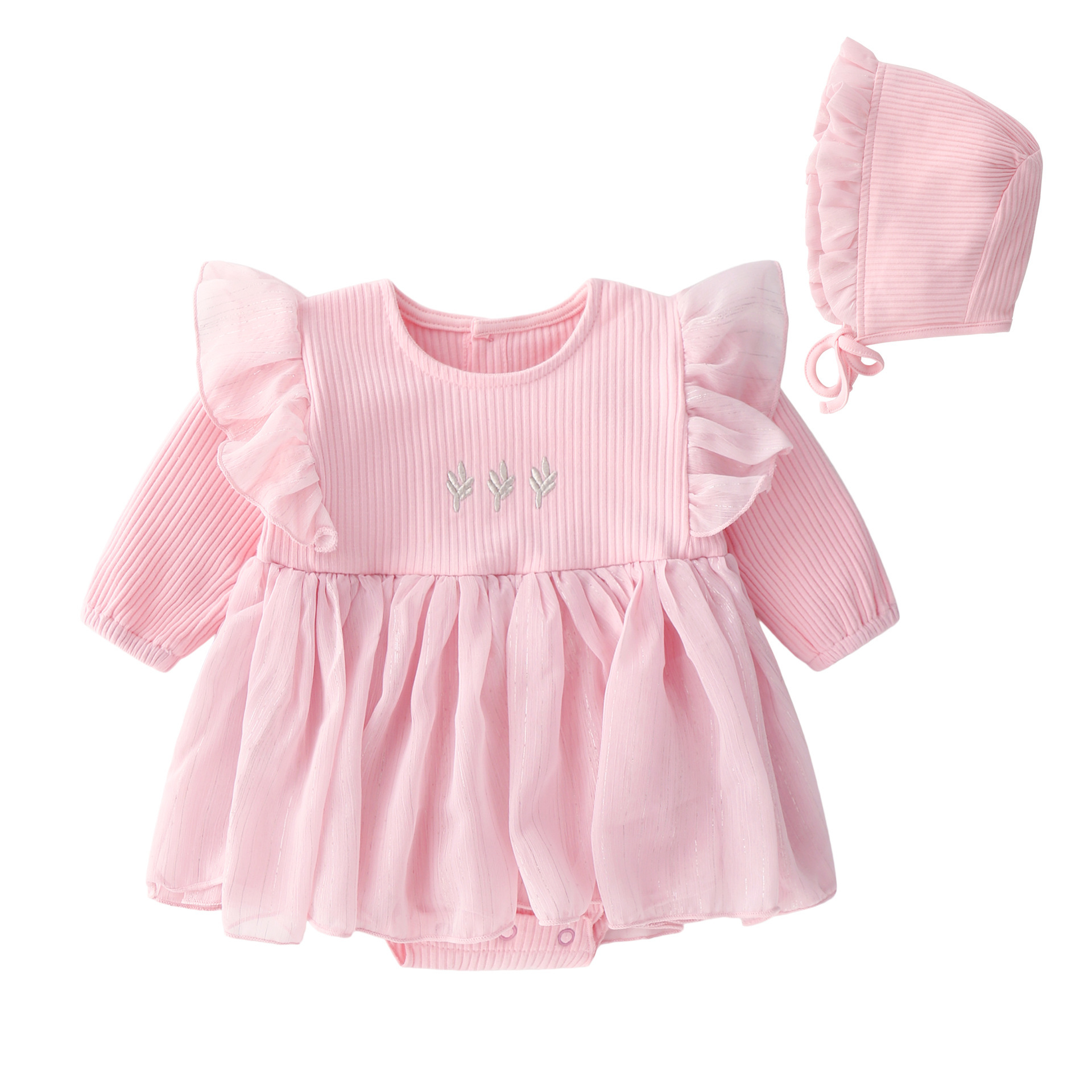 Baby princess fluffy dress in Pink