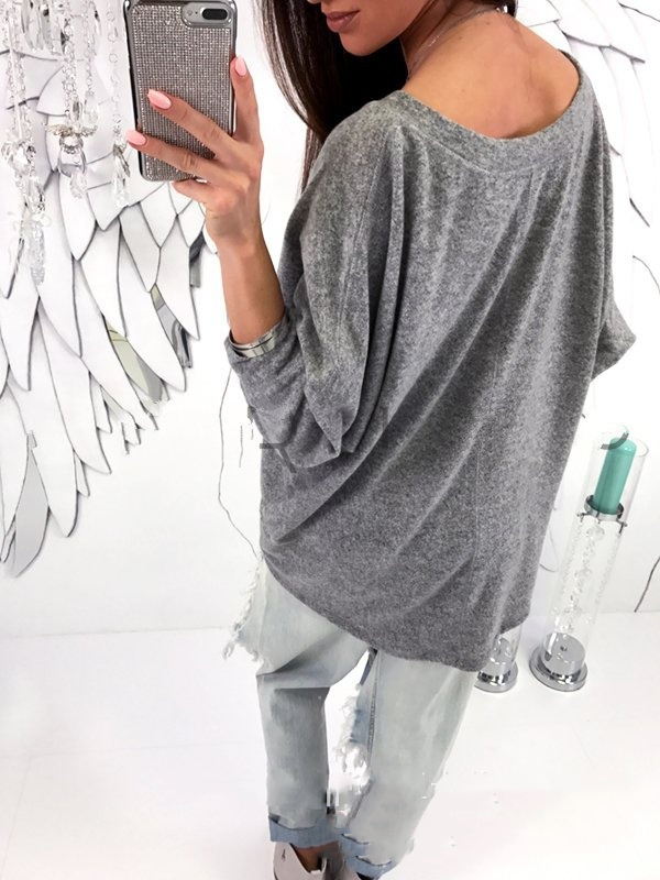 Long sleeve knitted T-shirt